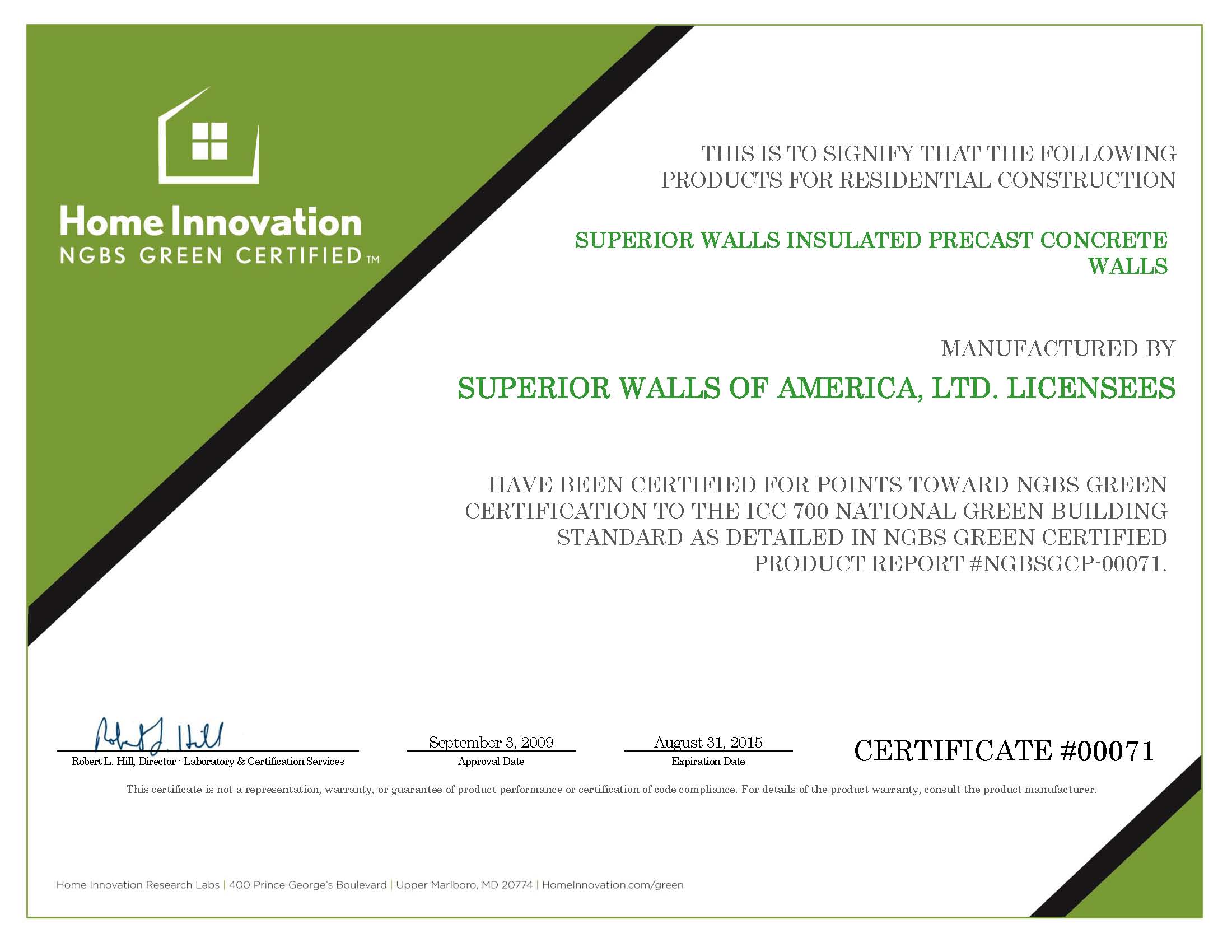 NAHB Certificate